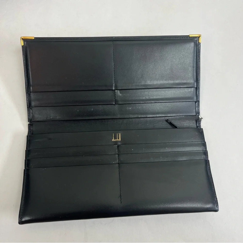 Dunhill black leather